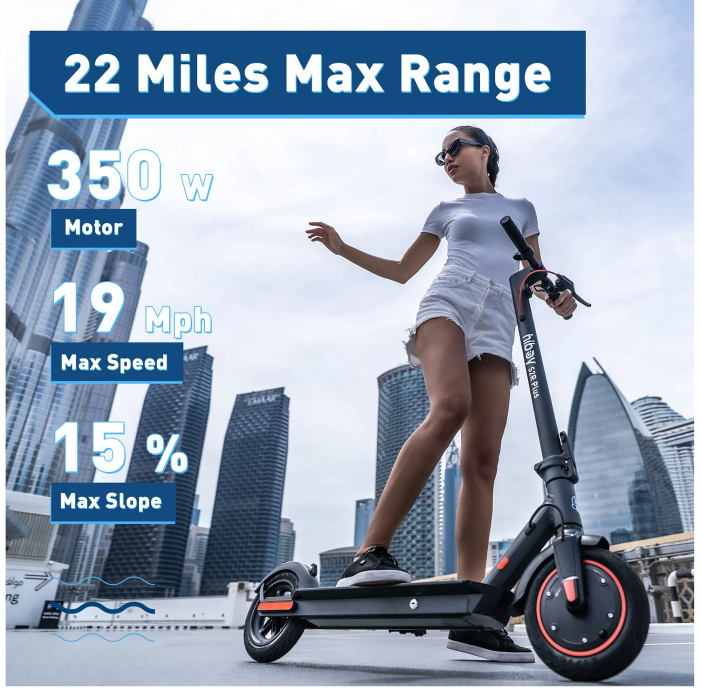 Hiboy S2R Plus Electric Scooter with Removable Battery