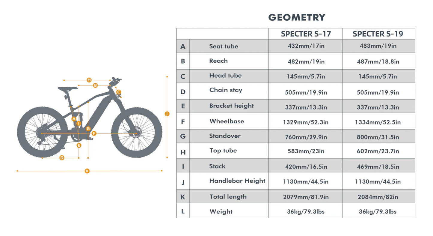 Eunorau Ebike SPECTER-S 3.0 / HUNTER X9