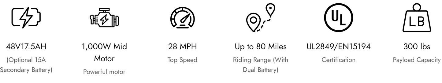 Eunorau Ebike SPECTER-S 3.0 / HUNTER X9