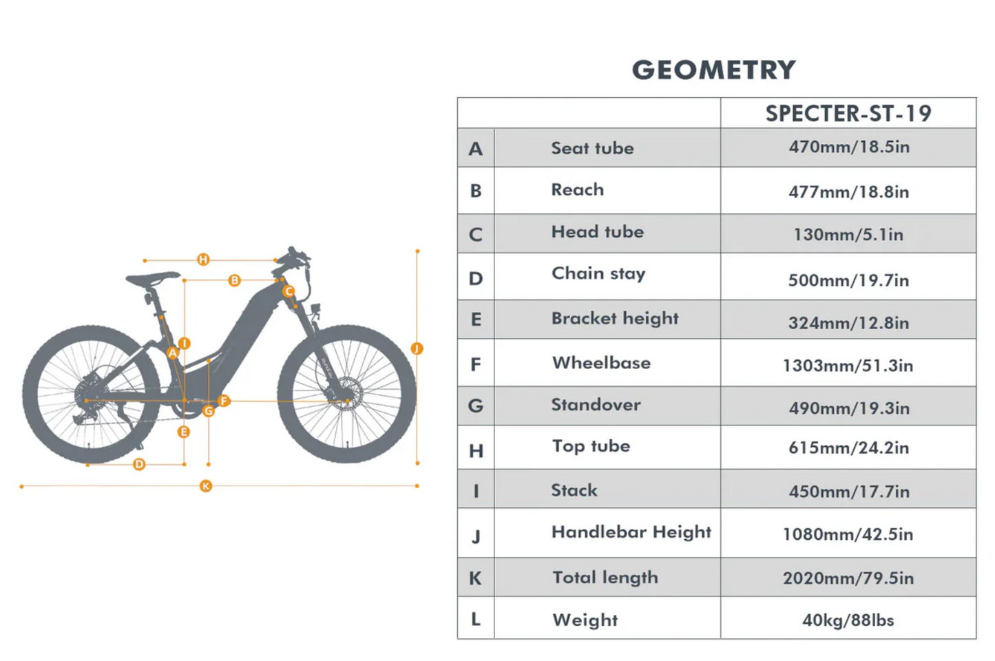 Eunorau Ebike SPECTER-ST 2.0