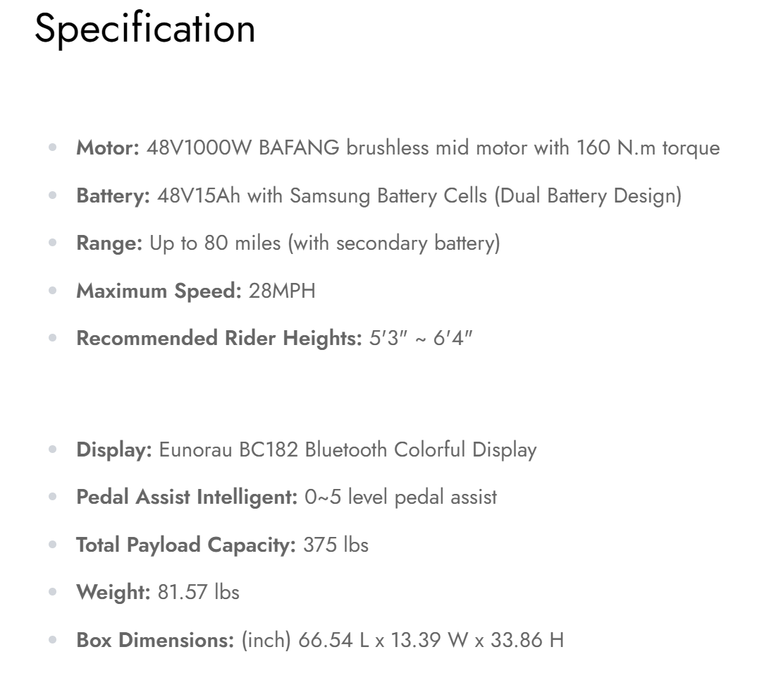 Eunora Ebike FAT-HD 2.0