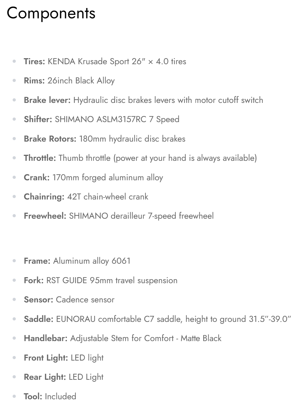 Eunoarau Ebike FAT-AWD 2.0