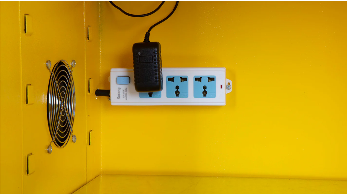 Eunorau Safety Charging Station 12 Gallon with 1 Smoke Alarm, 6 Charging Ports
