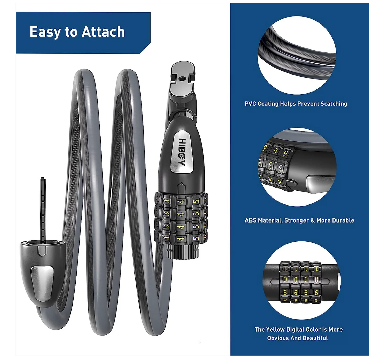 Hiboy Cable Lock for All Scooter or Bike